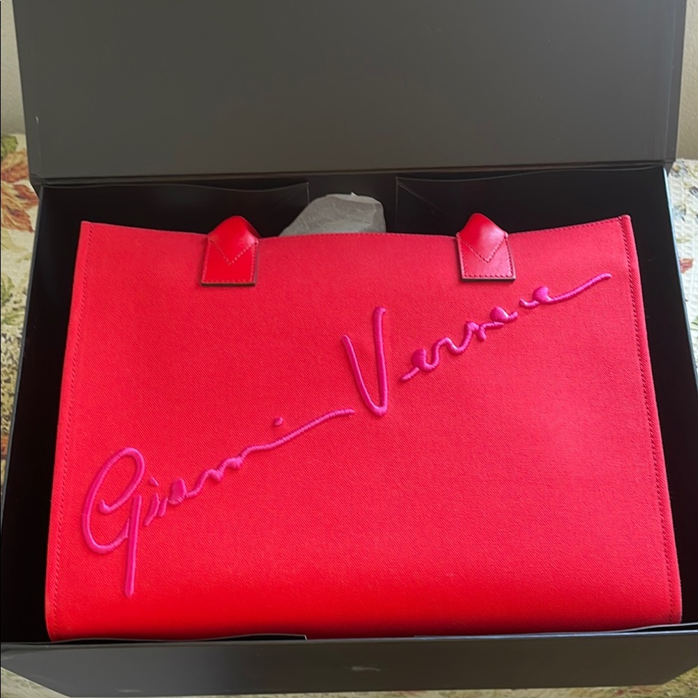 Gianni Versace Red Tote